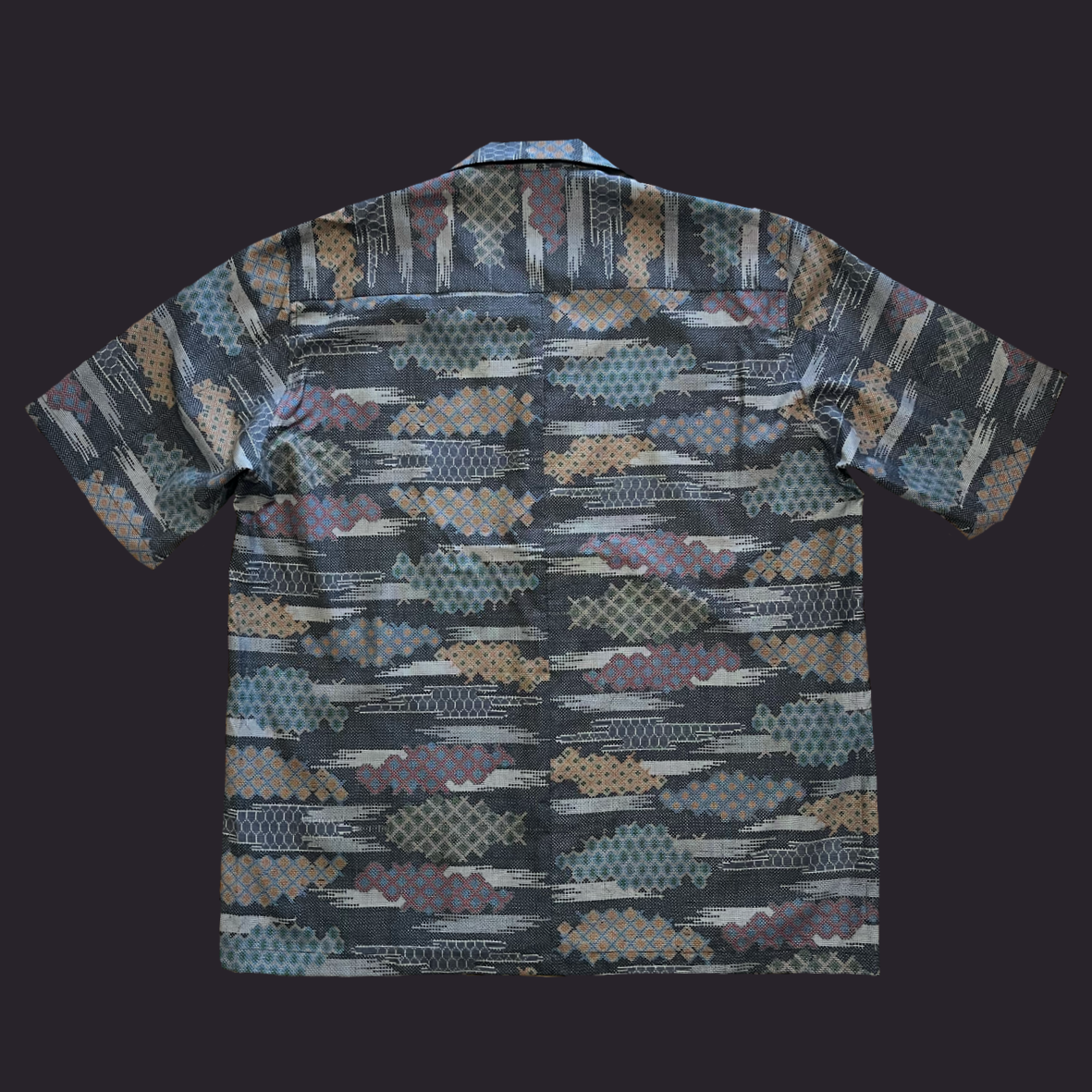 大島紬 格子雲 XL