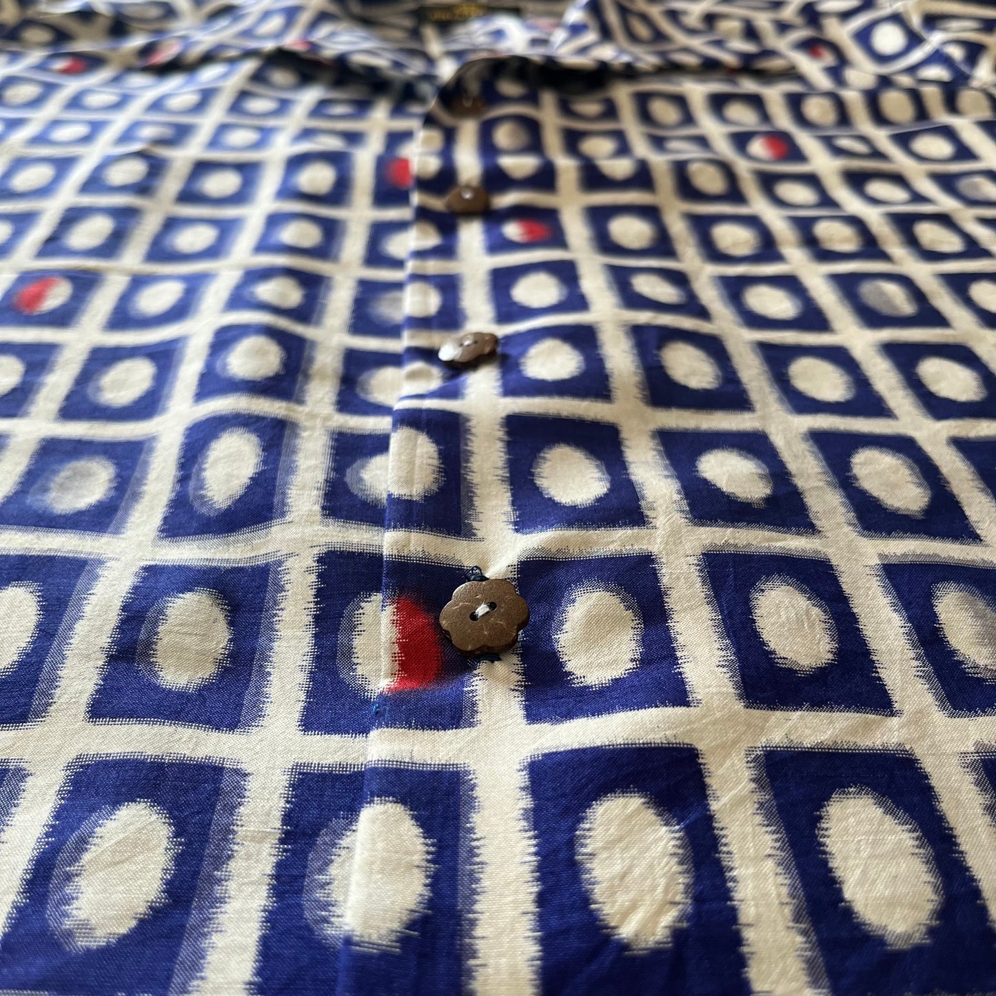 銘仙 格子に変り丸 XL