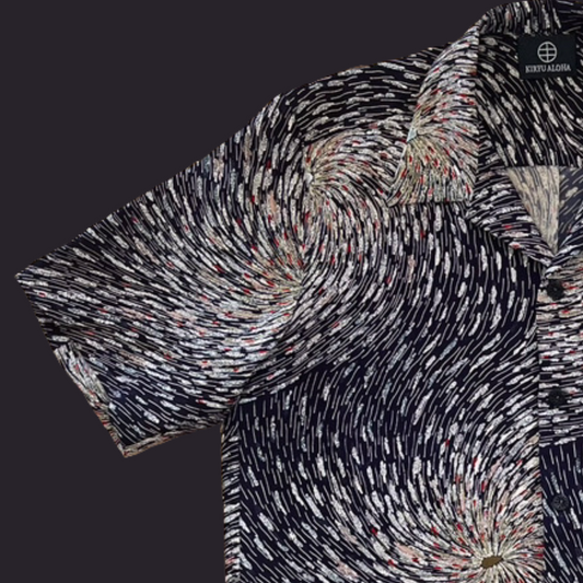 型染 渦連菊 XL