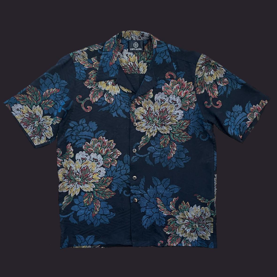 型染 印伝牡丹 L