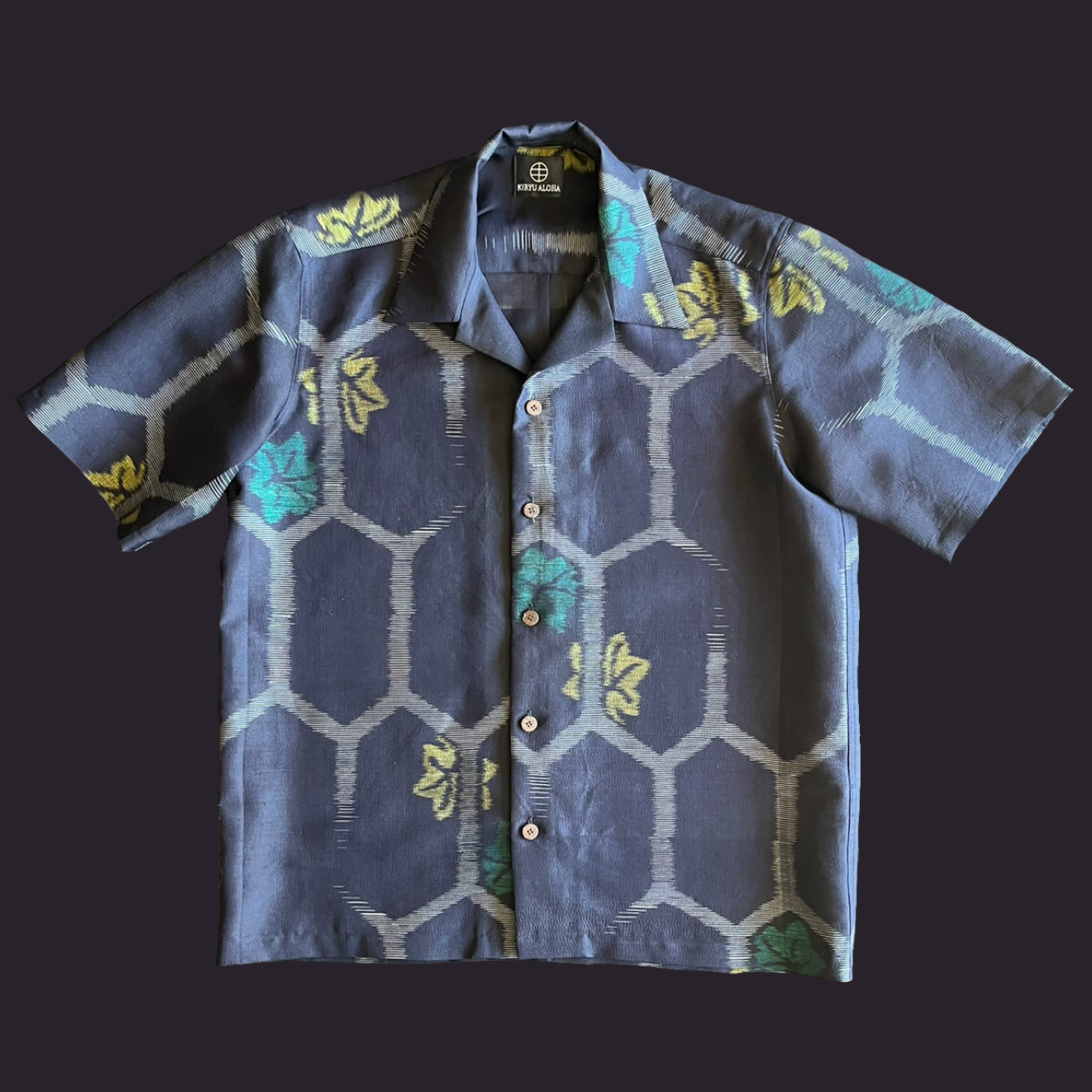 銘仙 亀甲に楓 XL