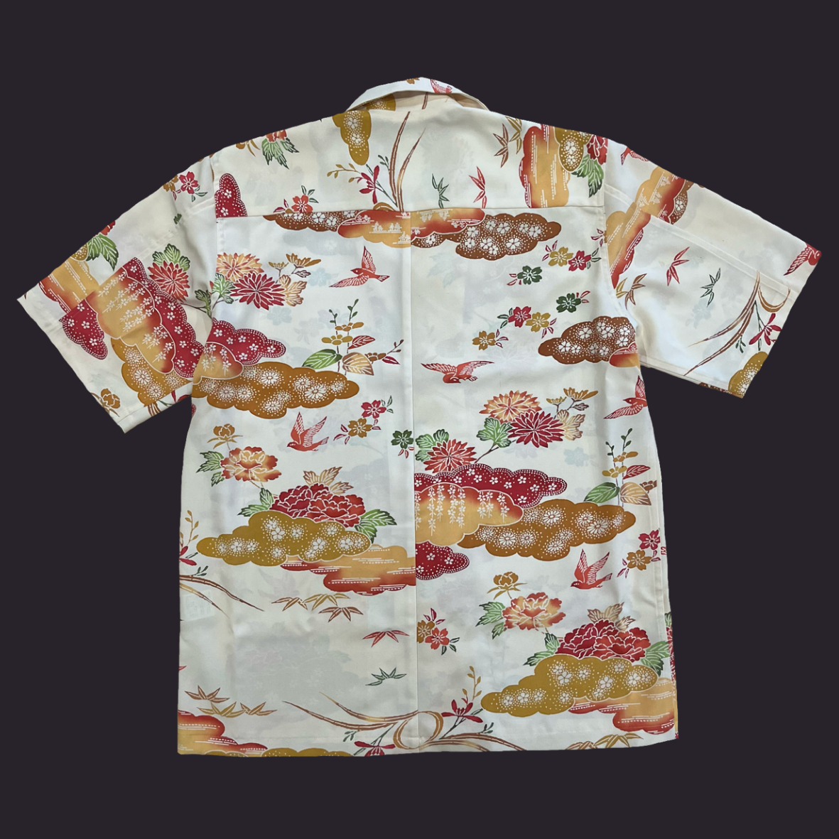 型染 吉鳥吉花 L