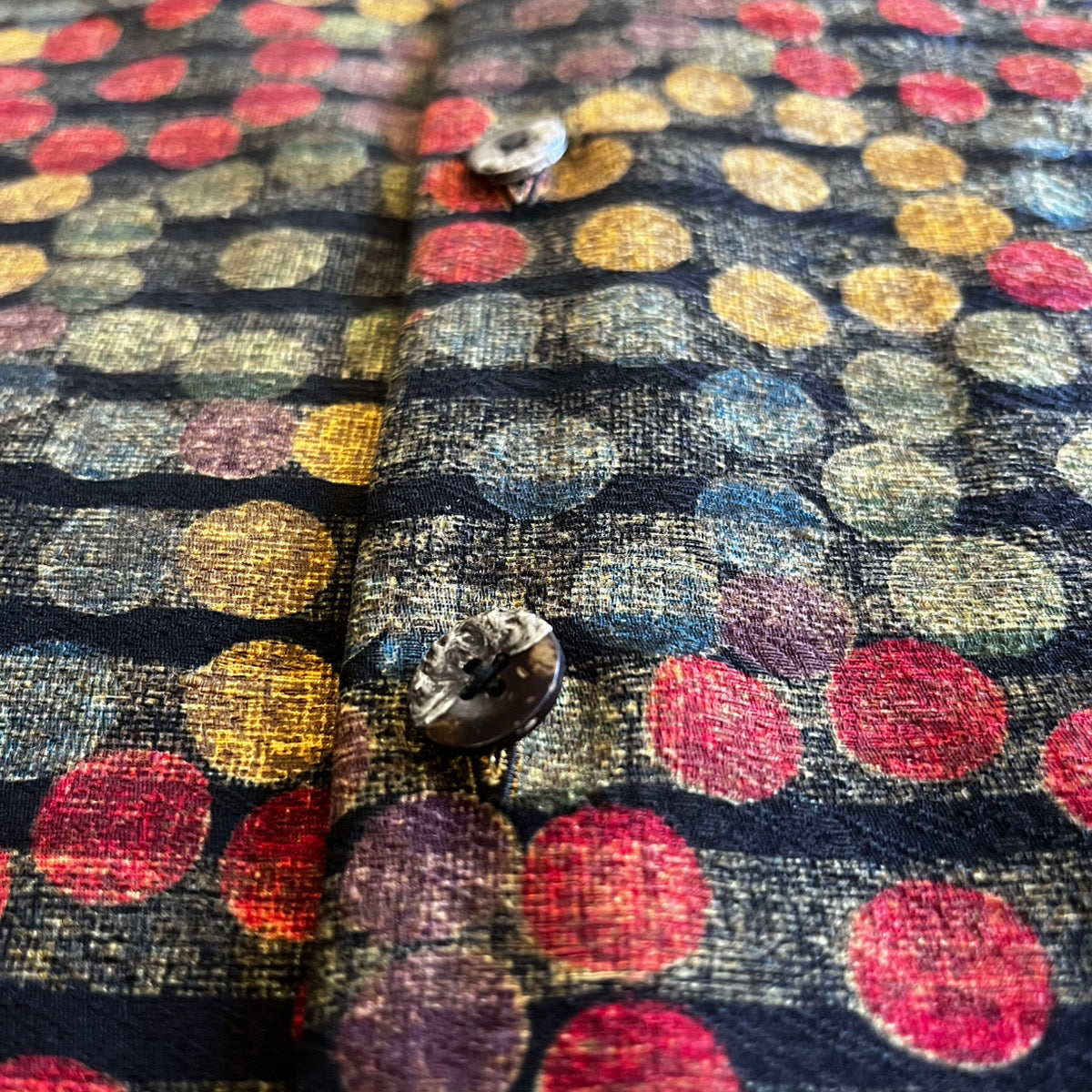 紬 彩色連珠 L