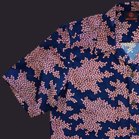 型染 宵花図　XL