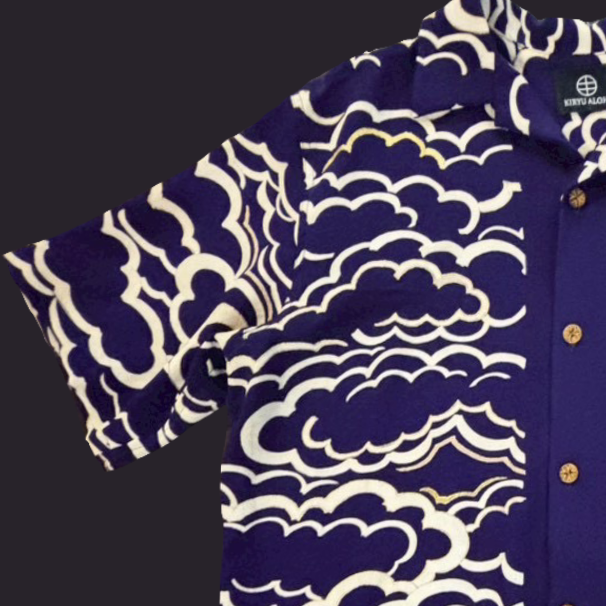 型染 蒼雲海　L