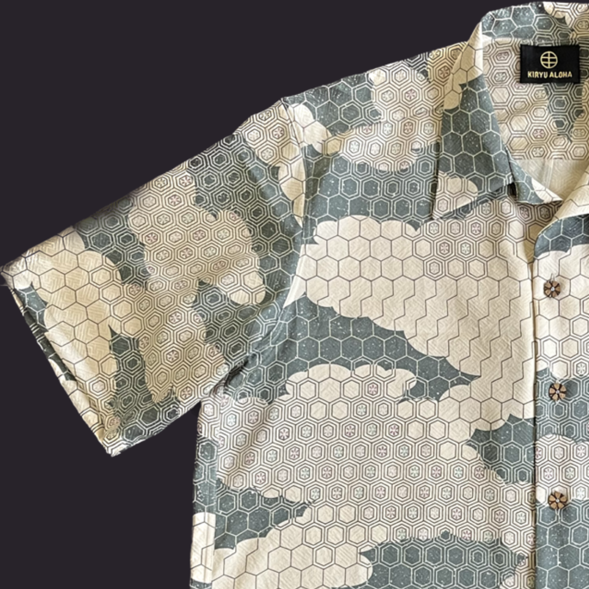 型染 雲取亀甲 XL – KIRYU ALOHA