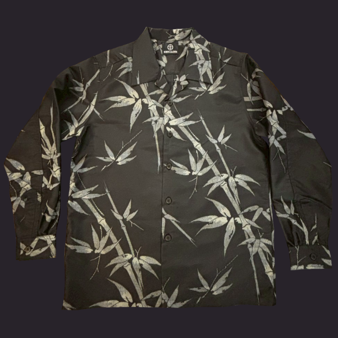 大島紬 斜竹影　L