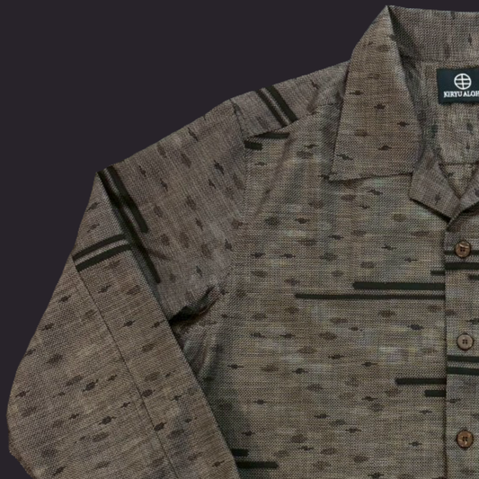 大島紬 無尽構　L