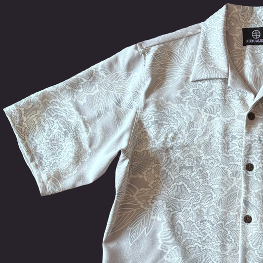 型染 盛花牡丹　L