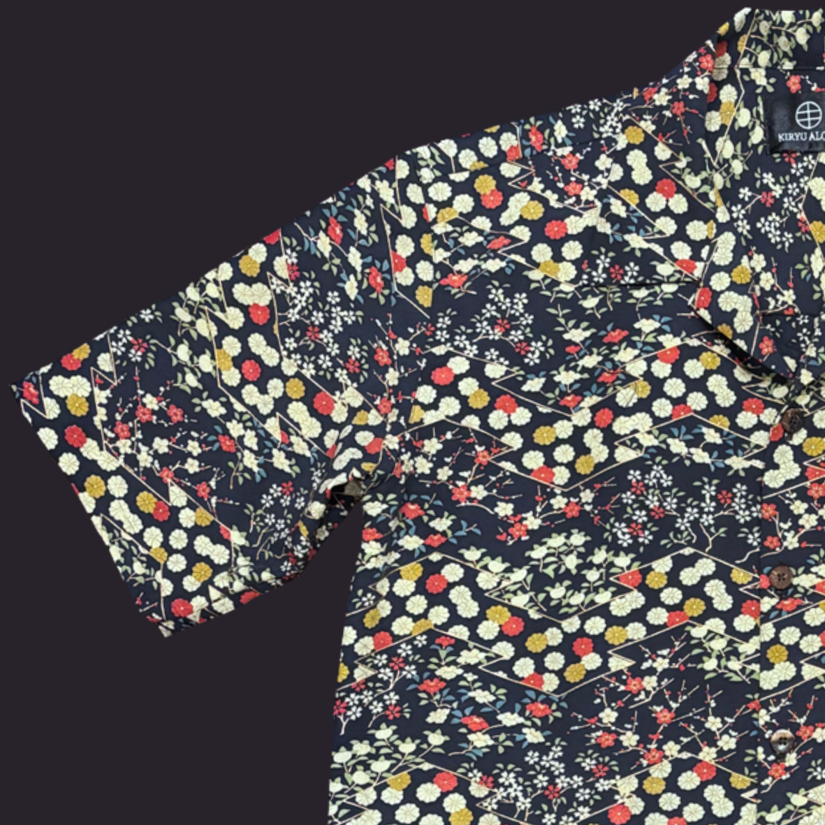 型染 松皮に吉花　L