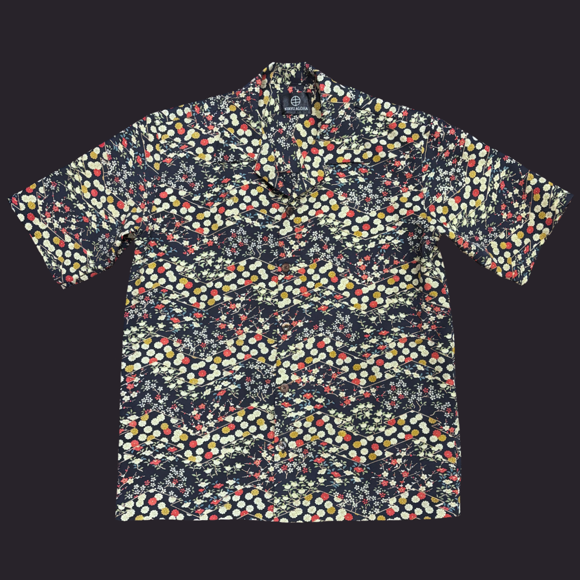 型染 松皮に吉花　L