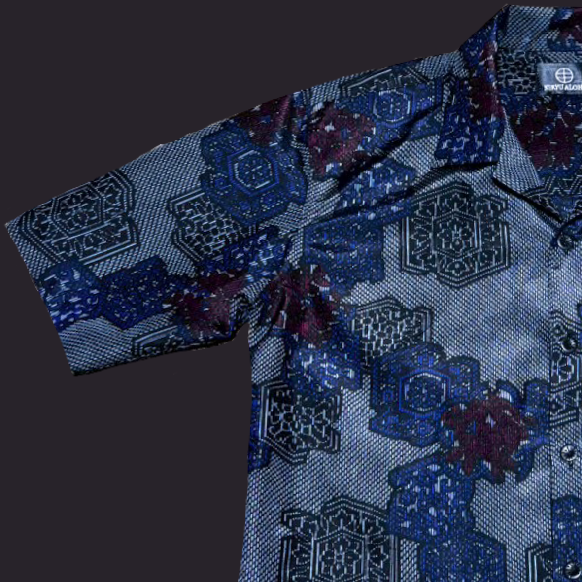 大島紬 華亀甲繋ぎ　L