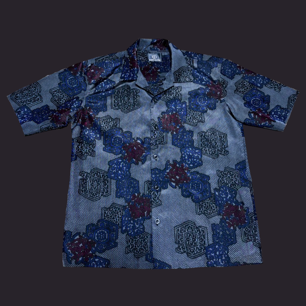 大島紬 華亀甲繋ぎ　L