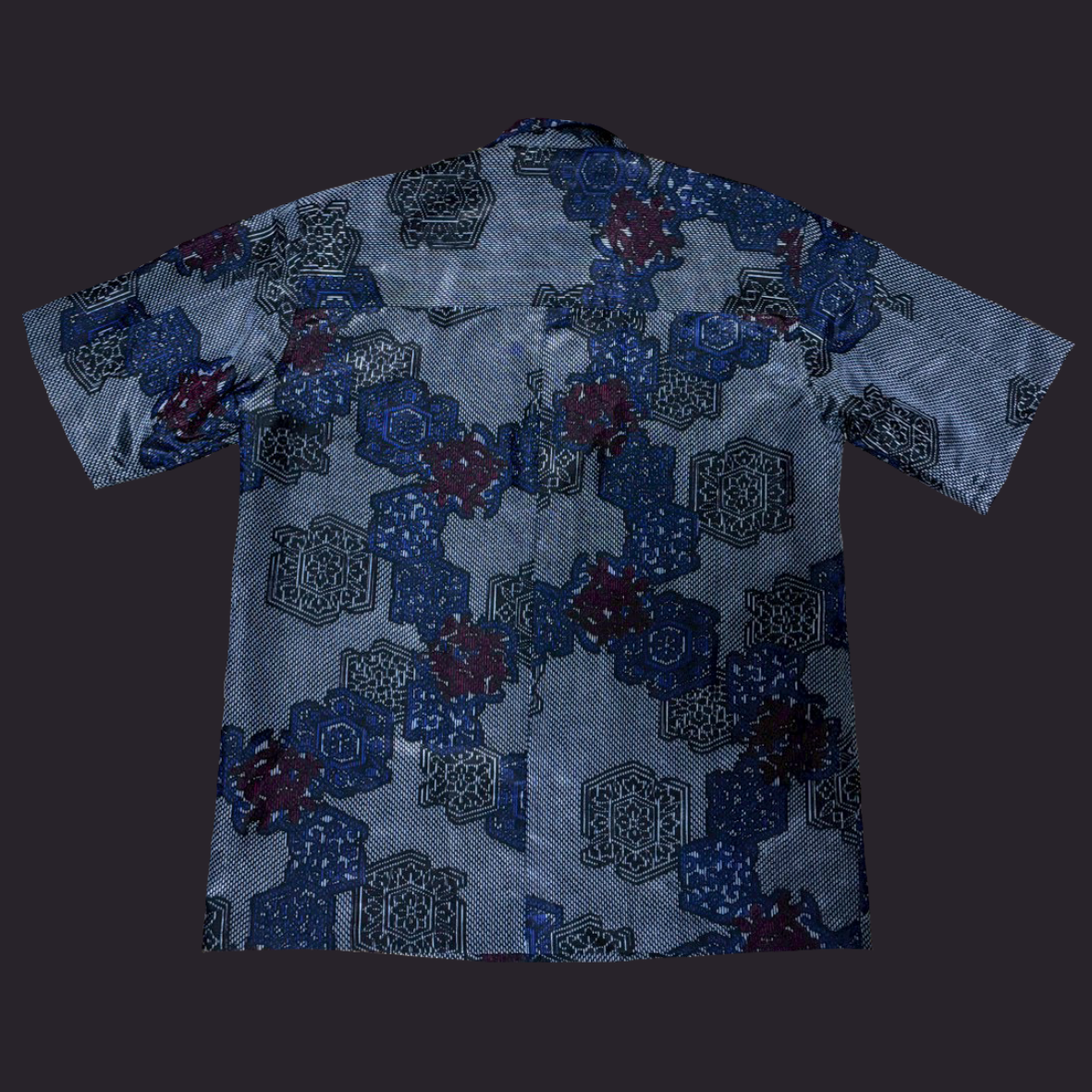 大島紬 華亀甲繋ぎ　L