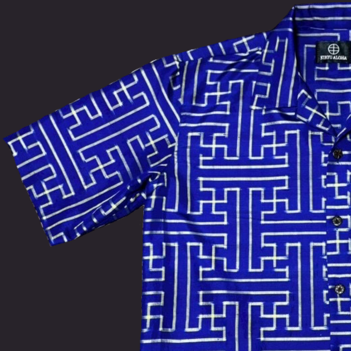 銘仙 菖蒲紗綾形　L