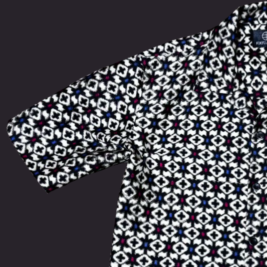 銘仙 繋ぎ菱十字　L