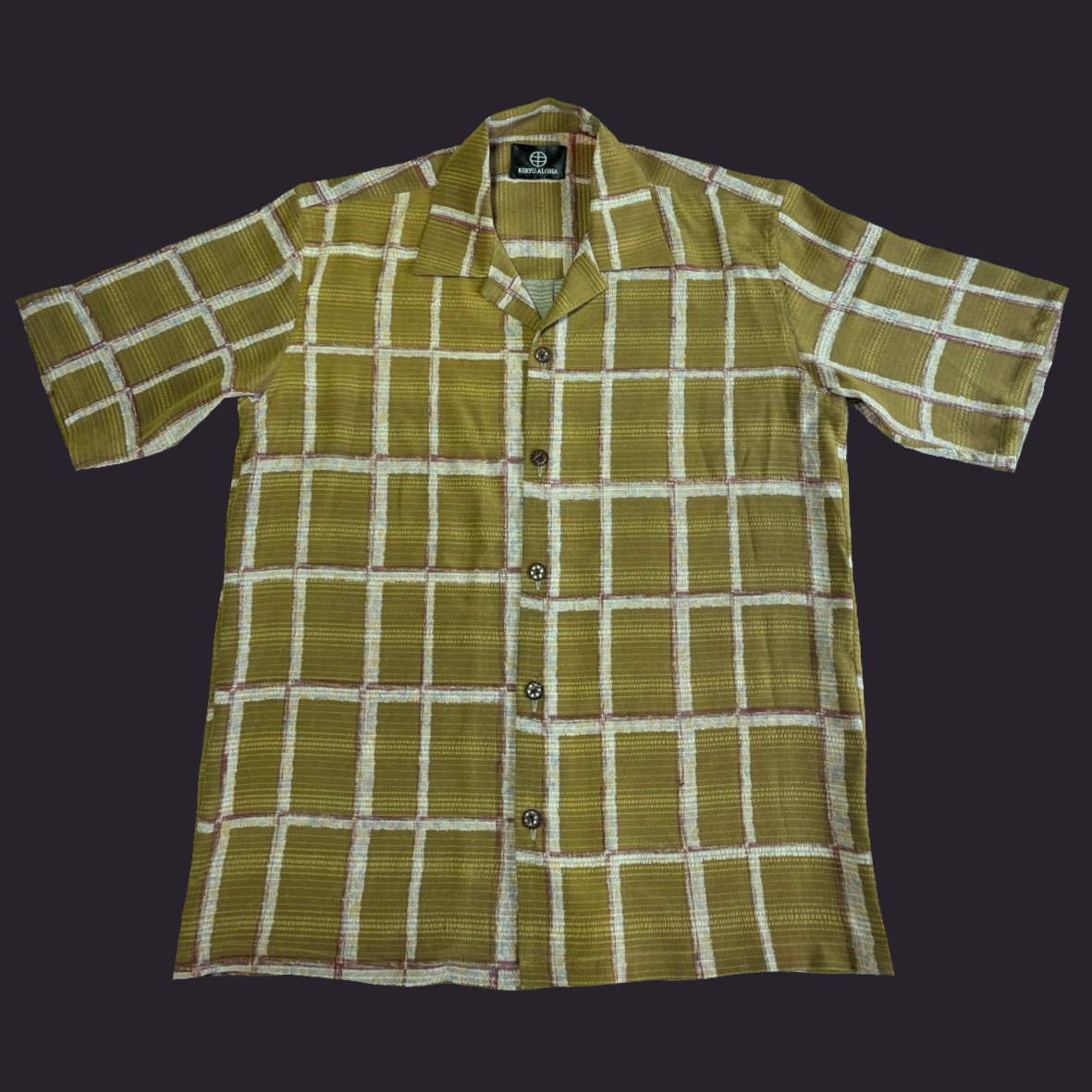 型染 柳格子　L