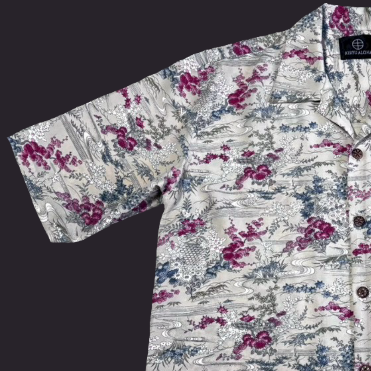 型染 水際流花　L