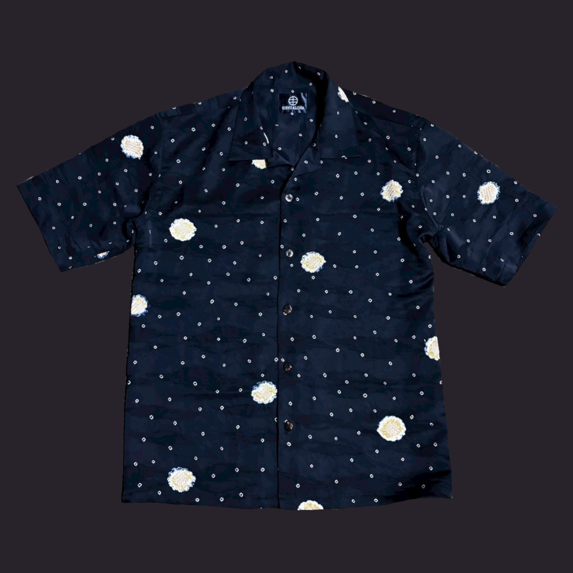 絞り染め 丸鹿の子　L