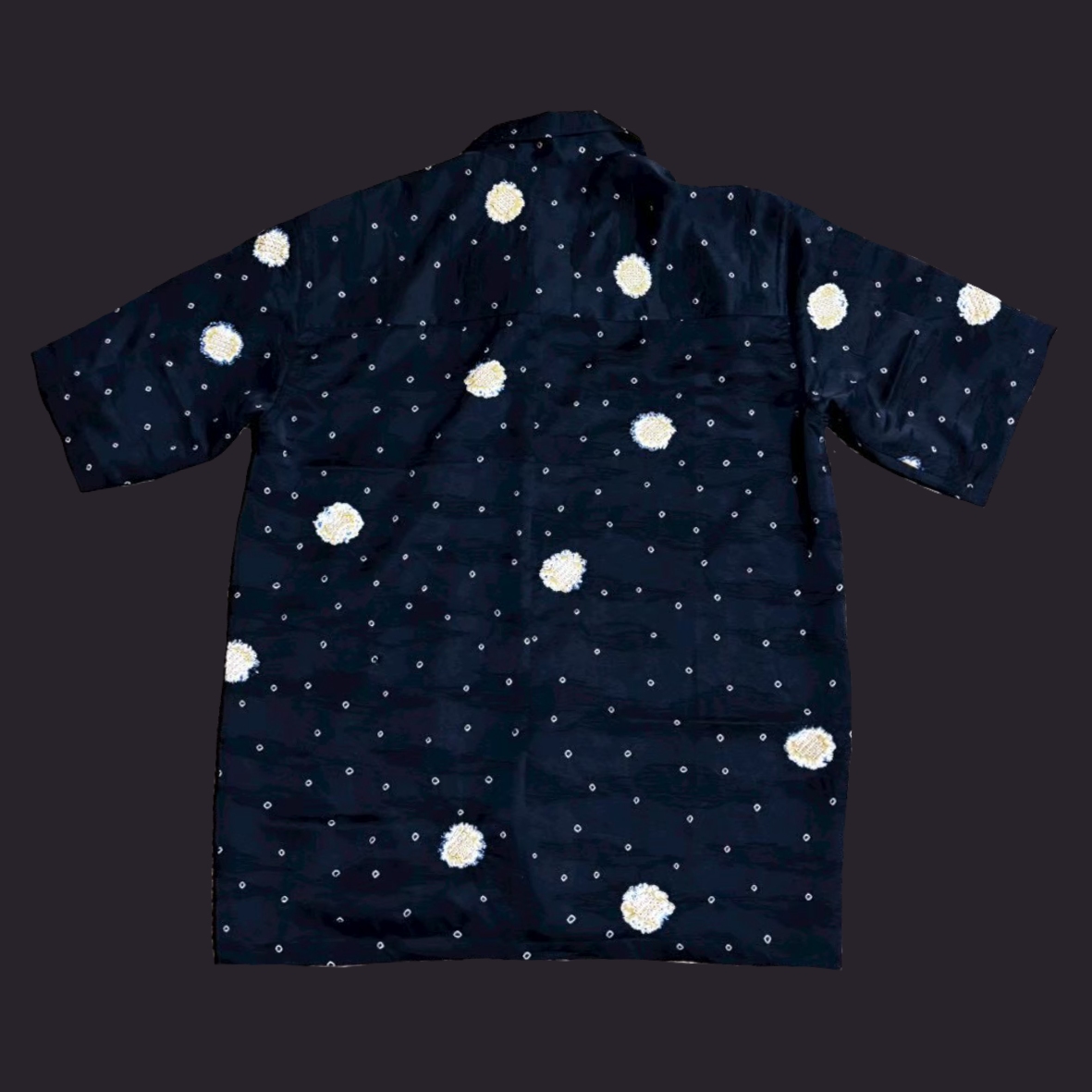 絞り染め 丸鹿の子　L