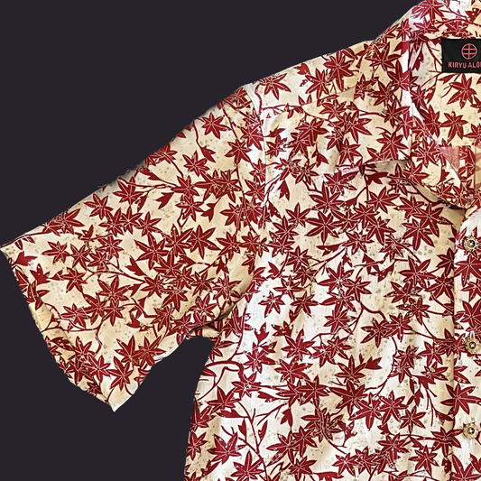 Pattern-dyed autumn leaves L