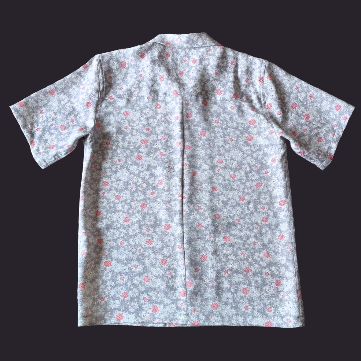 型染 紅唐小菊　L