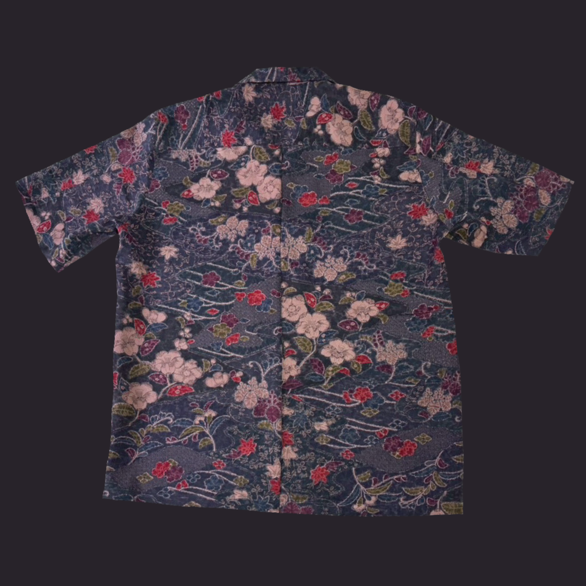 型染 風雲に辻が花　L