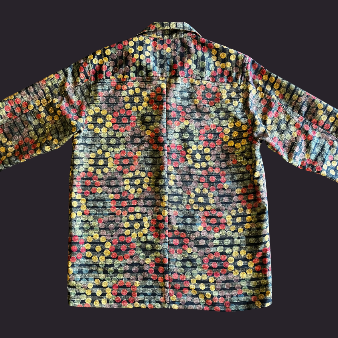 紬 彩色連珠　L