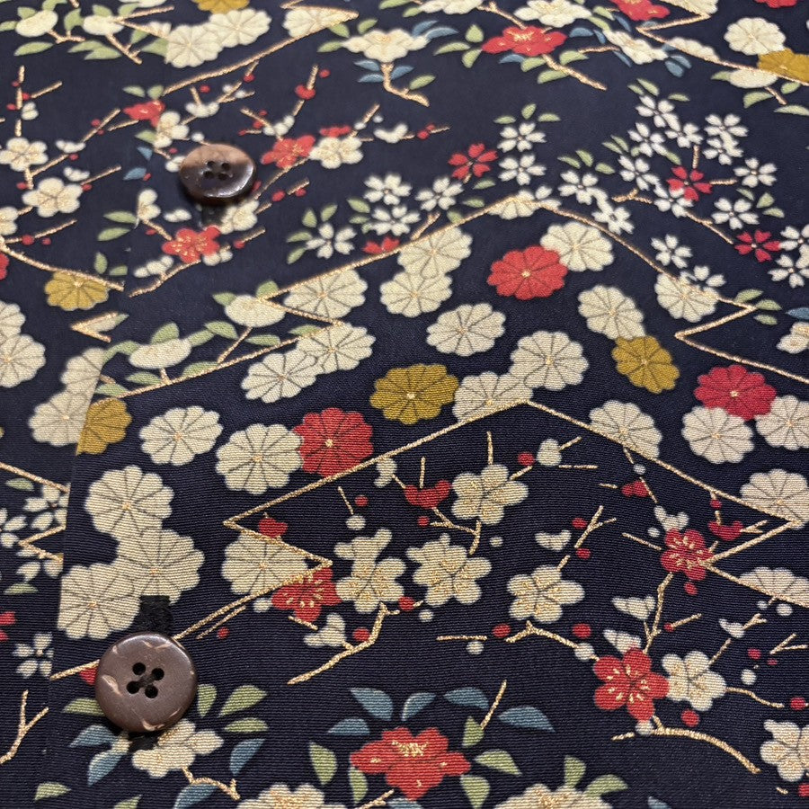 型染 松皮に吉花　L